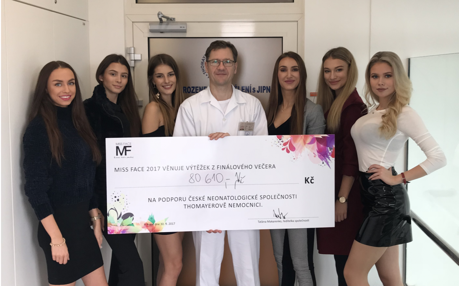 Letošní Thomayerova nemocnice obdarována