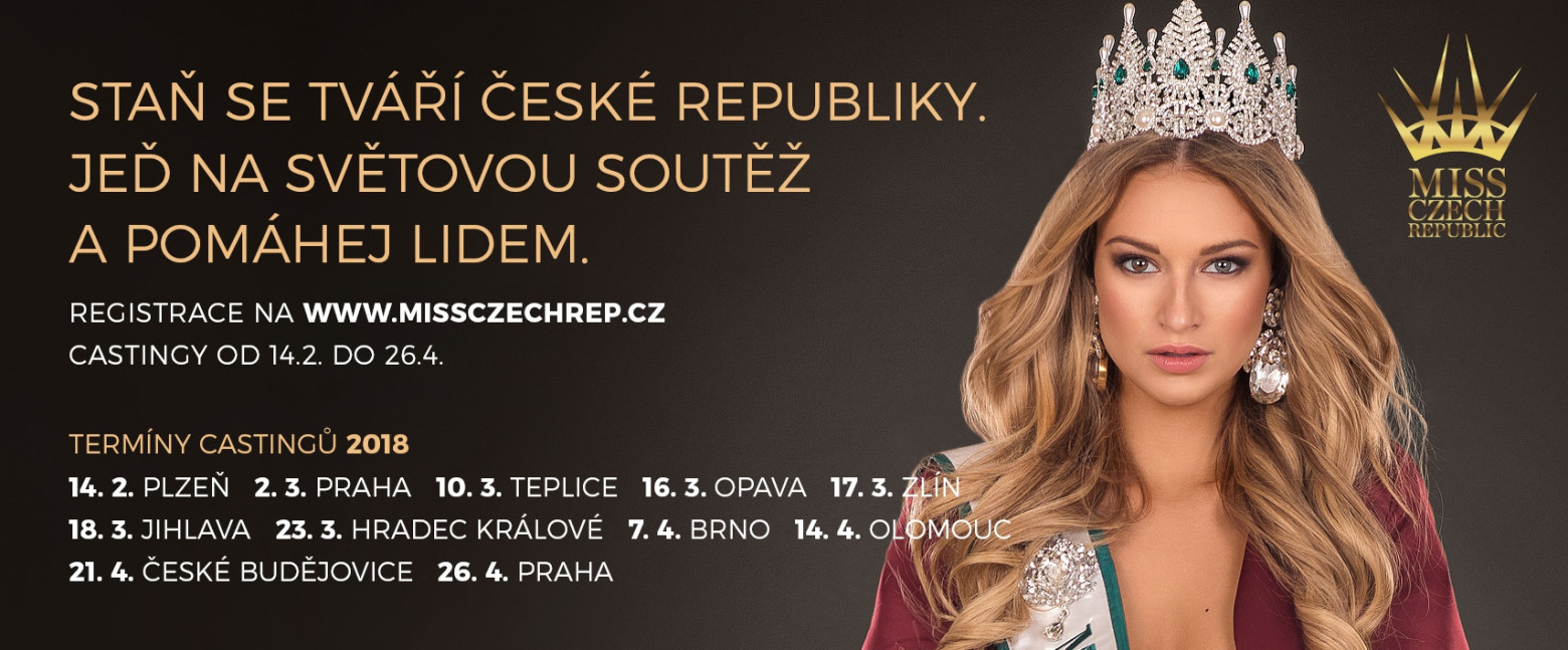 11 castingů MISS CZECH REPUBLIC 2018
