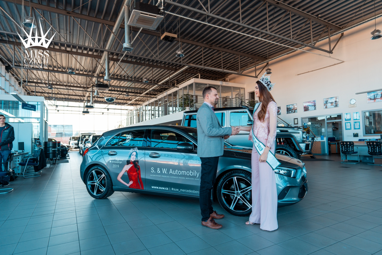 Předávání automobilu pro vítězku