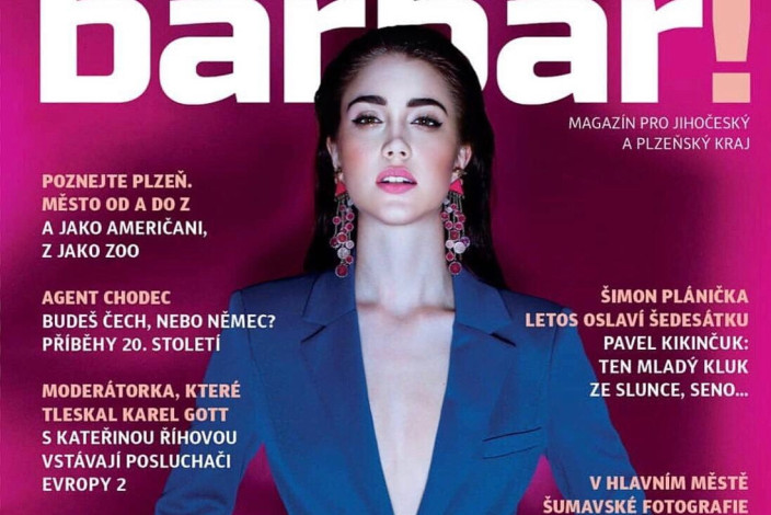 Denisa Spergerová na titulce magazínu BARBAR!