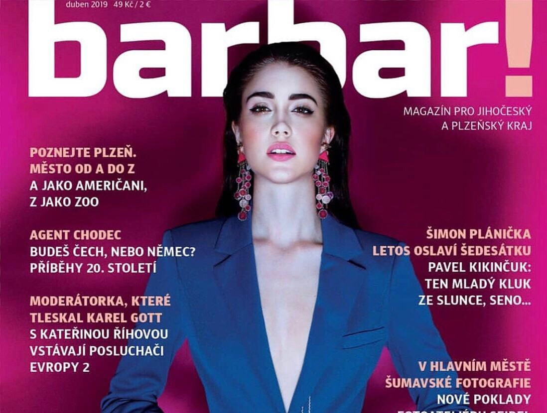 Denisa Spergerová na titulce magazínu BARBAR!