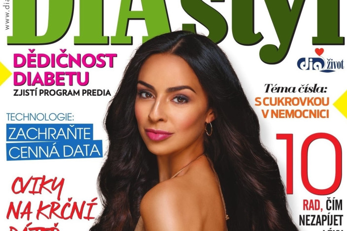 Mirka Pikolová na titulce magazínu DIA styl