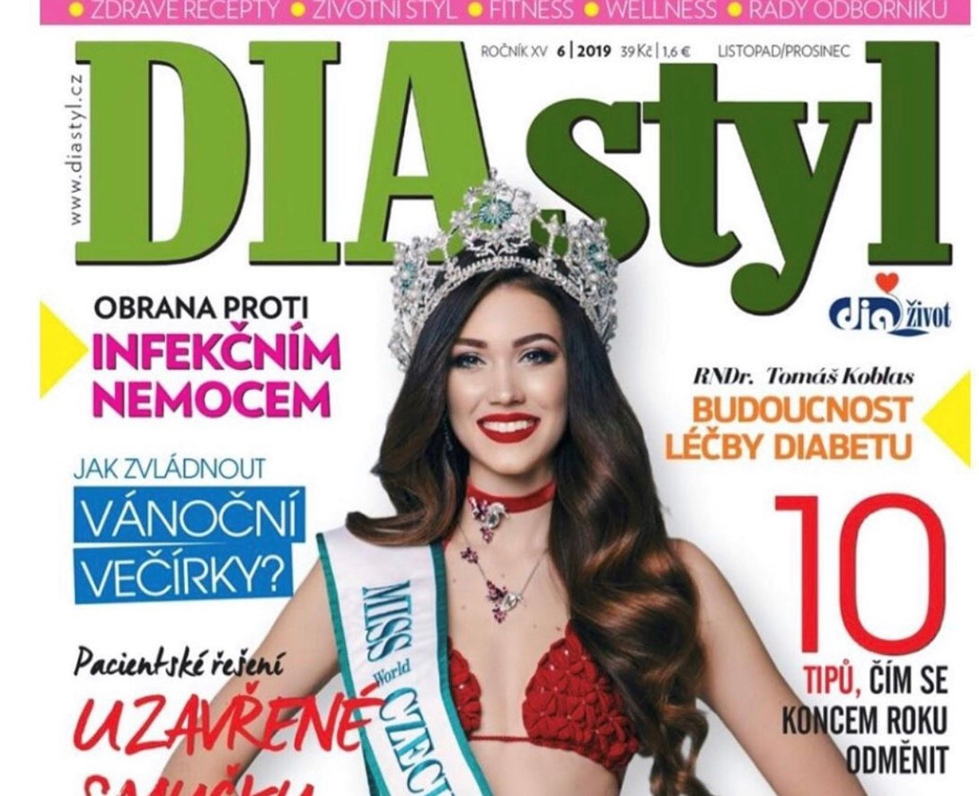 Denisa Spergerová na titulce DIA styl magazínu