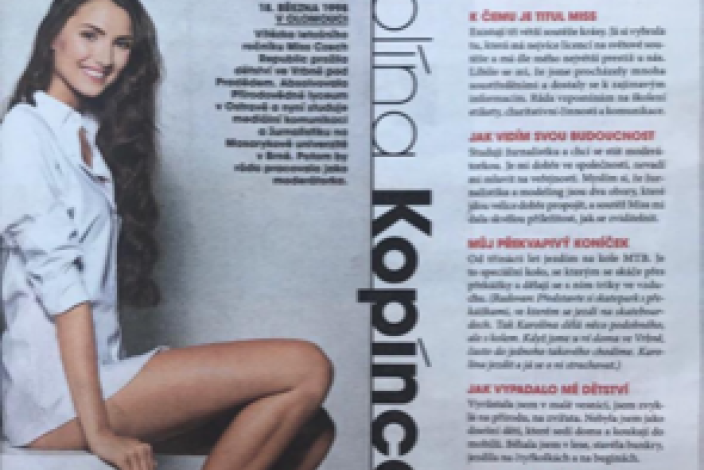 Karolína Kopíncová v Mladé Frontě Dnes