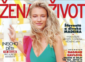 Kateřina Kasanová na titulce Žena a Život