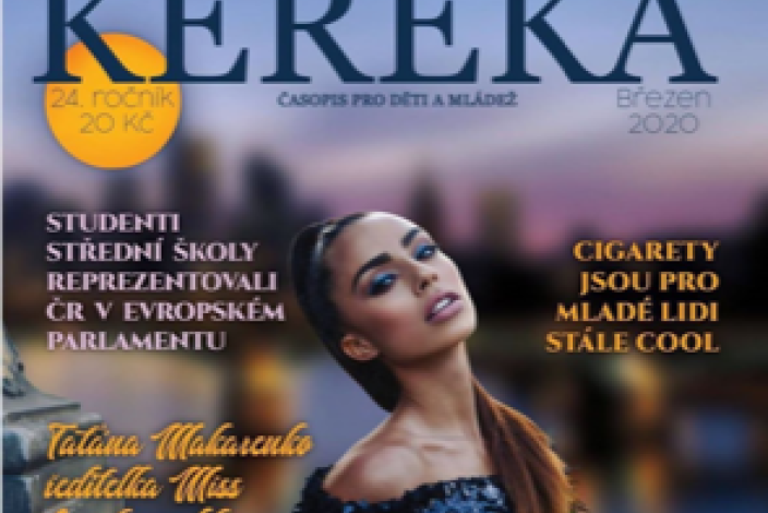 Mirka Pikolová na titulce magazínu Kereka