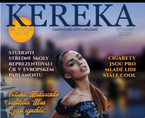 Mirka Pikolová na titulce magazínu Kereka
