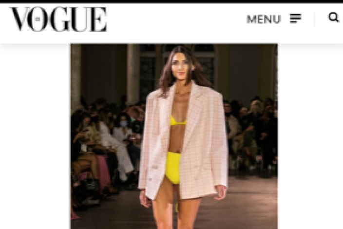 Karolína Kopíncová na Merces-Benz Fashion Week