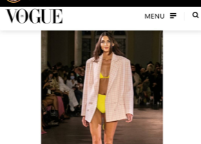 Karolína Kopíncová na Merces-Benz Fashion Week