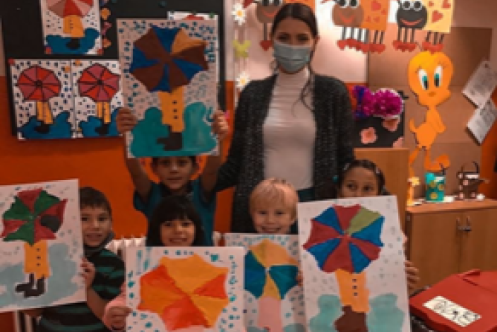 Karolína Kopíncová navštívila DD ve Vrbně pod Pradědem