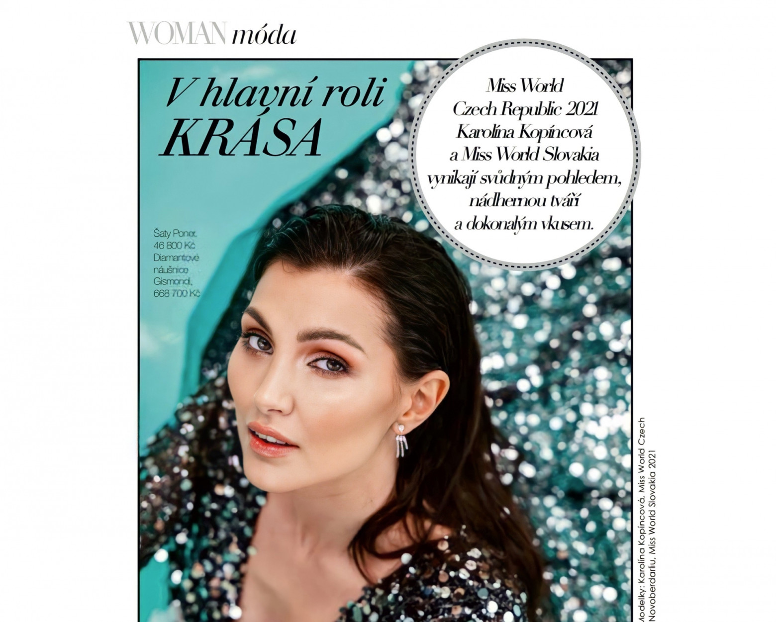 Magazín Perfect Woman s naší Karolínou Kopíncovou