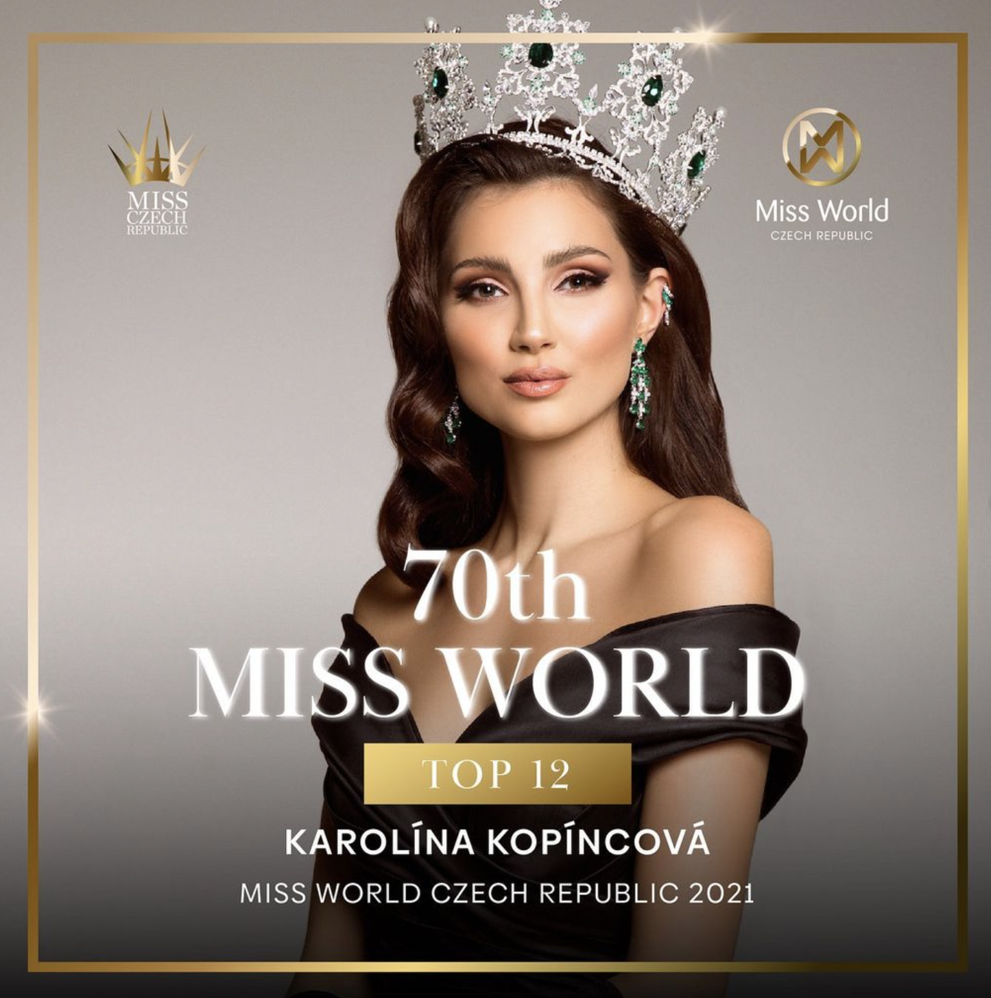 Karolína Kopíncová se umístila v TOP 12 MISS WORLD 2022!