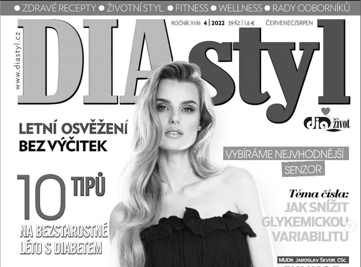 KRYSTYNA PYSZKOVA na titulní stránce magazínu DIASTYLE