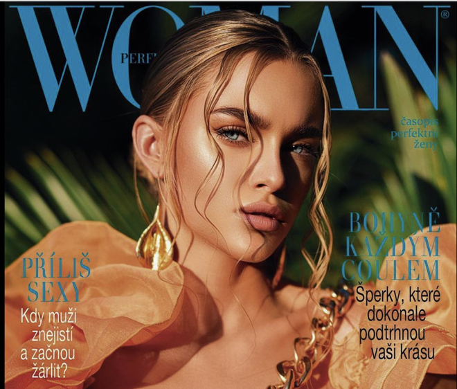 Karolína Sytoťuková na titulce magazínu PERFECT WOMAN