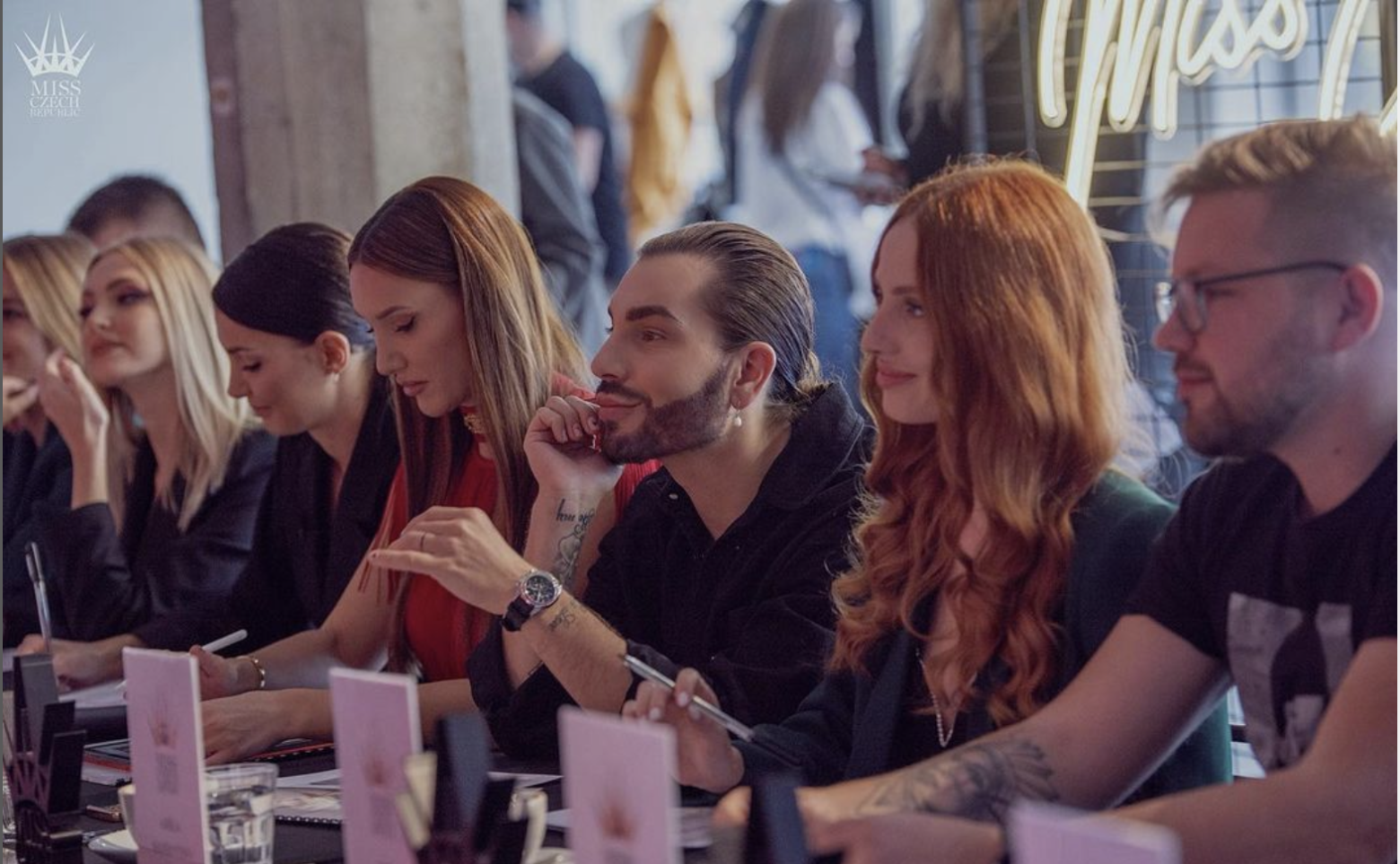 Porotci během semifinále Miss Czech Republic 2023