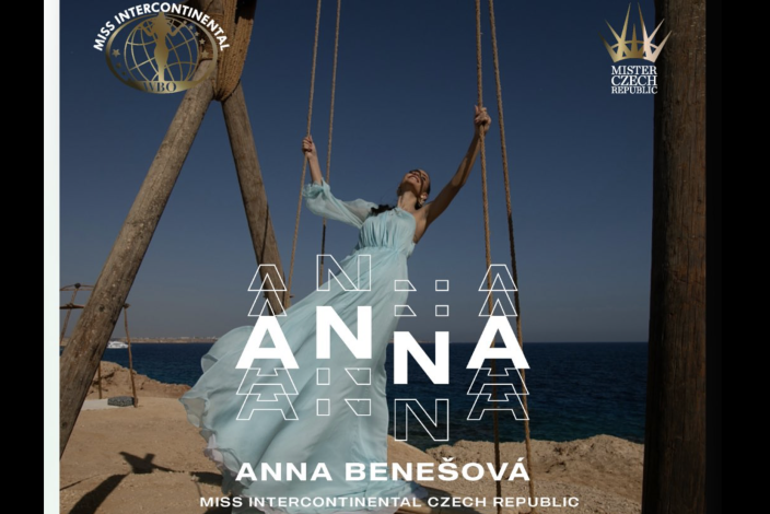 Anna Benešová v Egyptě na soutěži Miss Intercontinental 2023