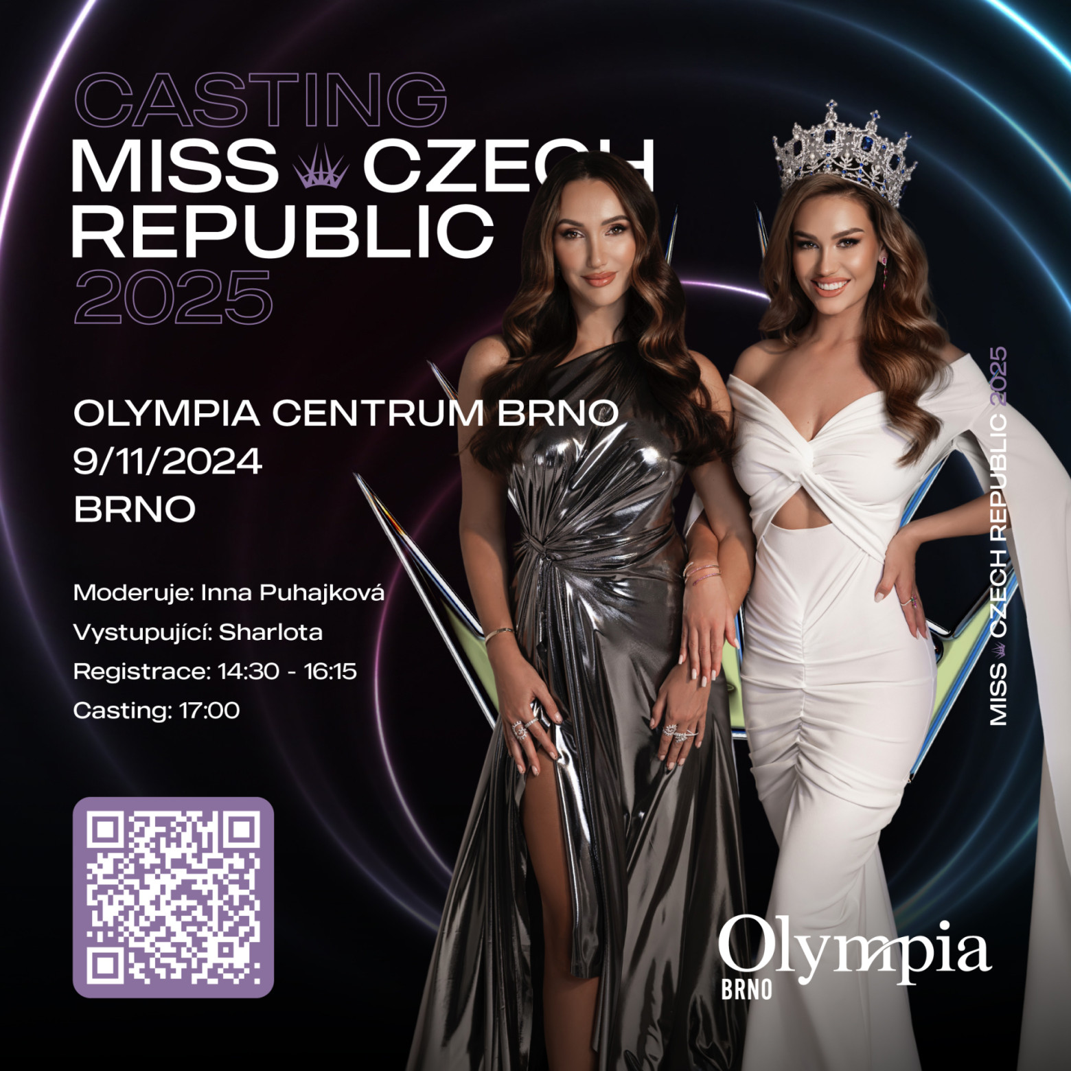 Čeká nás casting v OC Olympia Brno