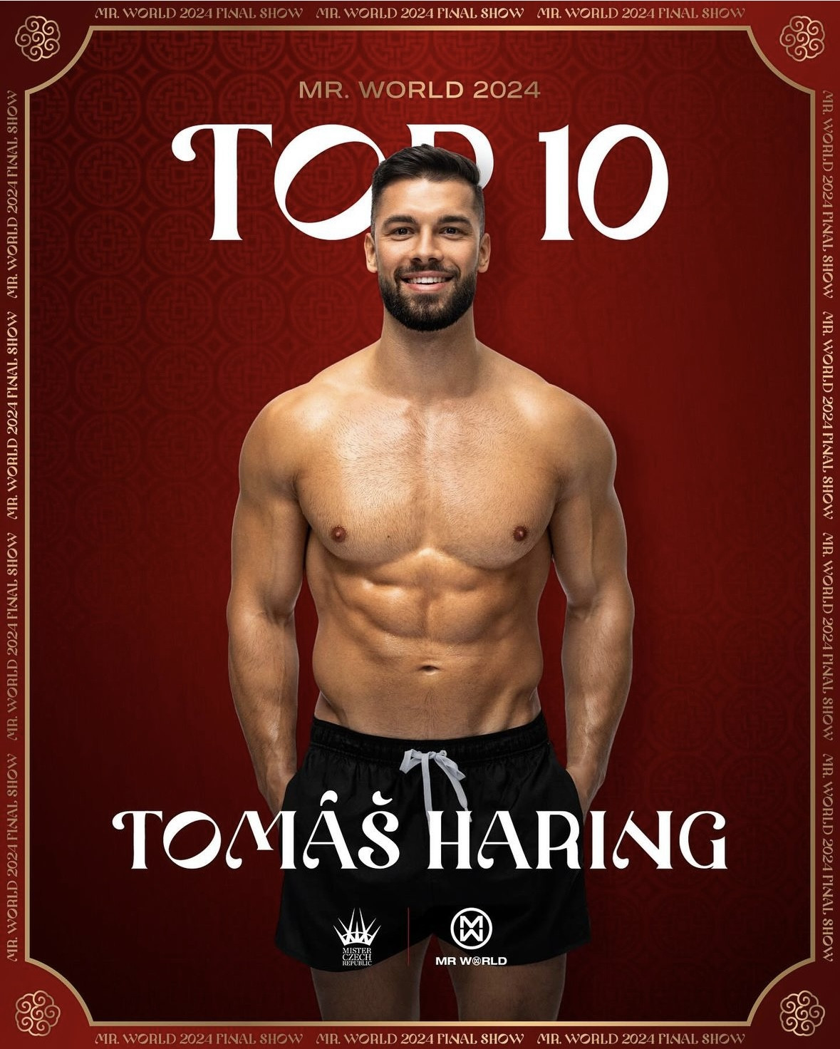Tomáš Haring v TOP10 Mister World 2024