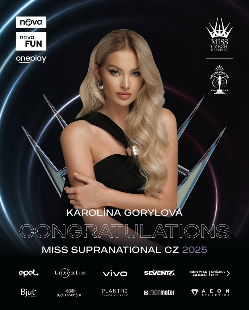 Miss Supranational Czech Republic2025 se stala Karolína Gorylová